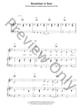 Breakfast in Bed piano sheet music cover